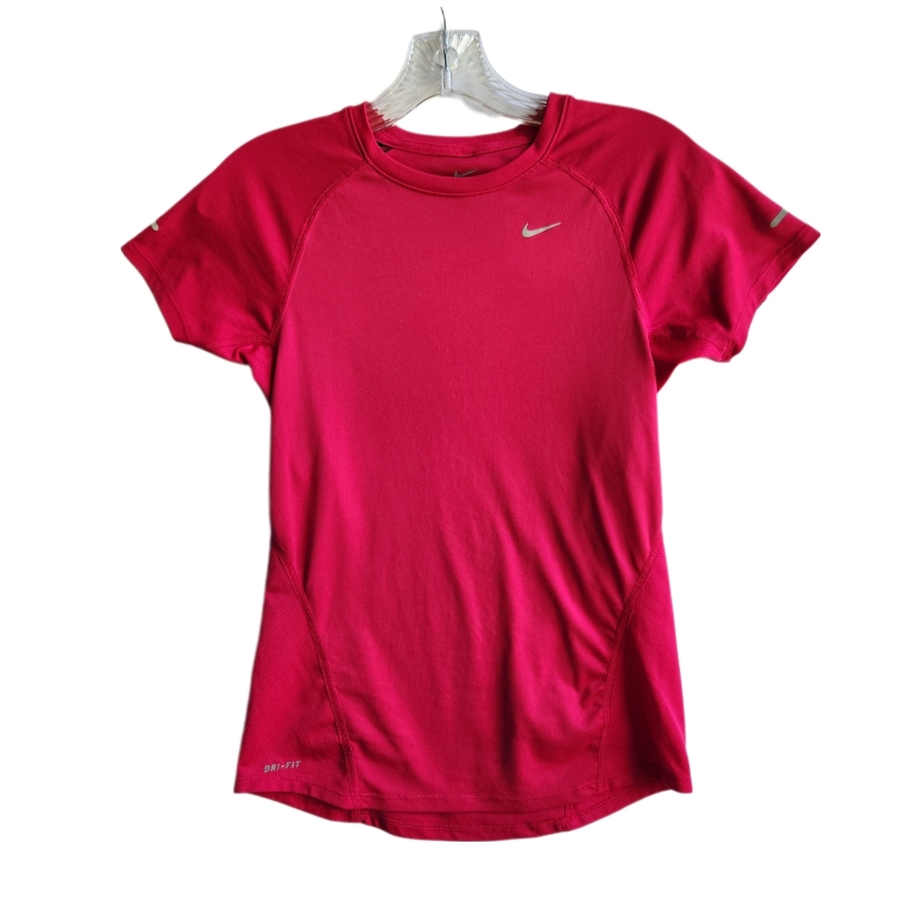 Nike Dri-Fit Women's Activewear T-shirt | Bright Pink | Size XS